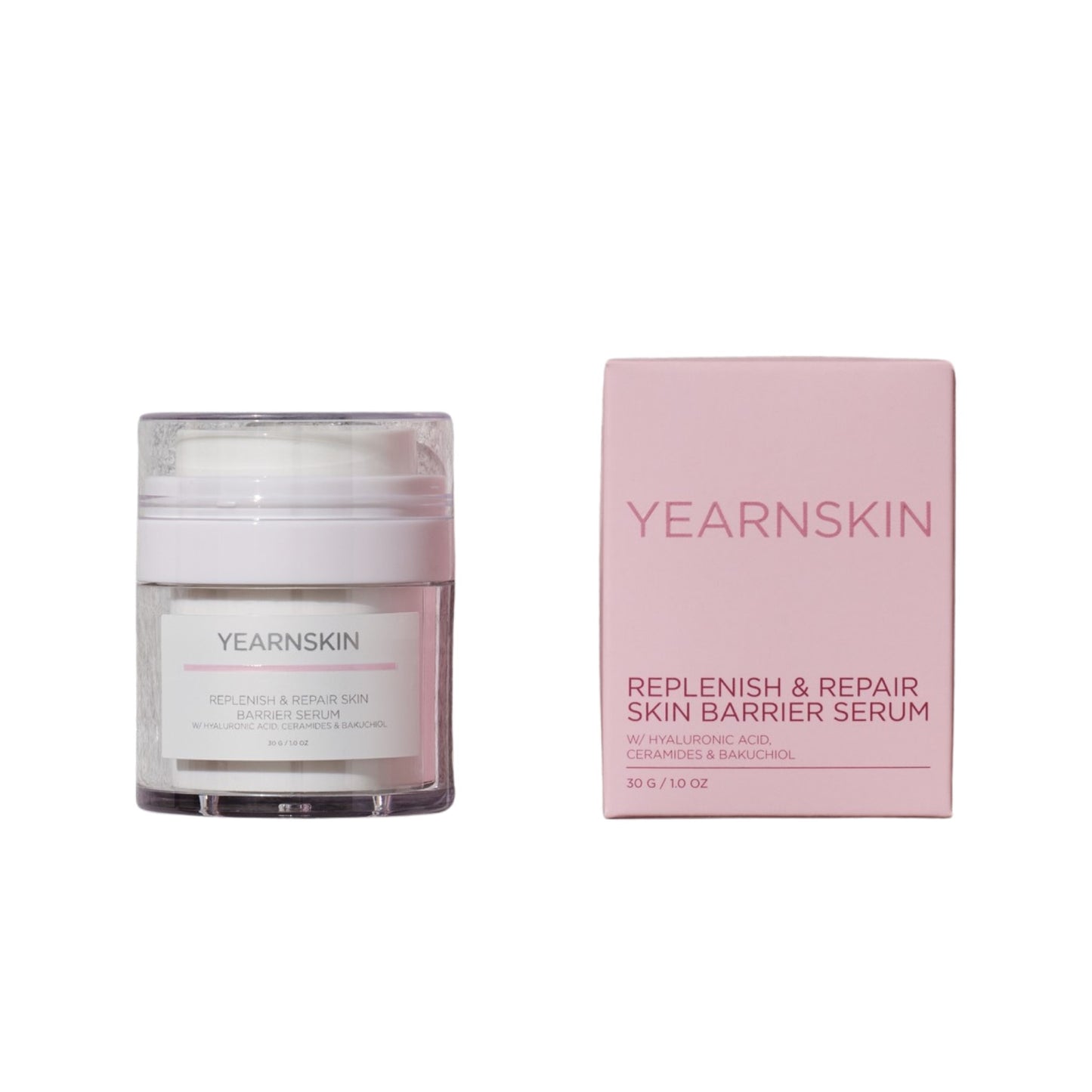 YearnSKin replenish and repair barrier serum protecting skin's natural barrier. Soothing, calming and healing serum / balm.